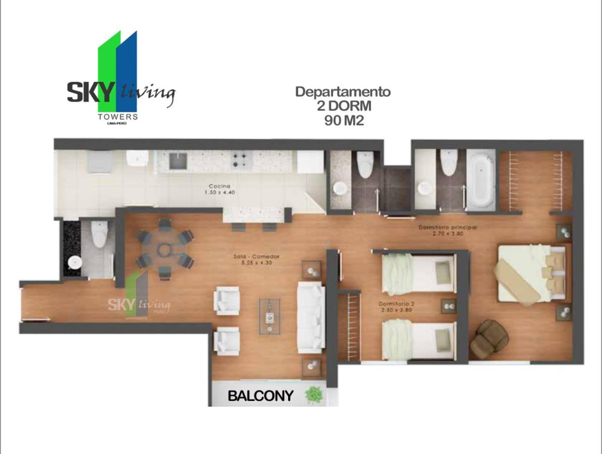 Skyliving Towers Apartments - Peru Lima Dış mekan fotoğraf