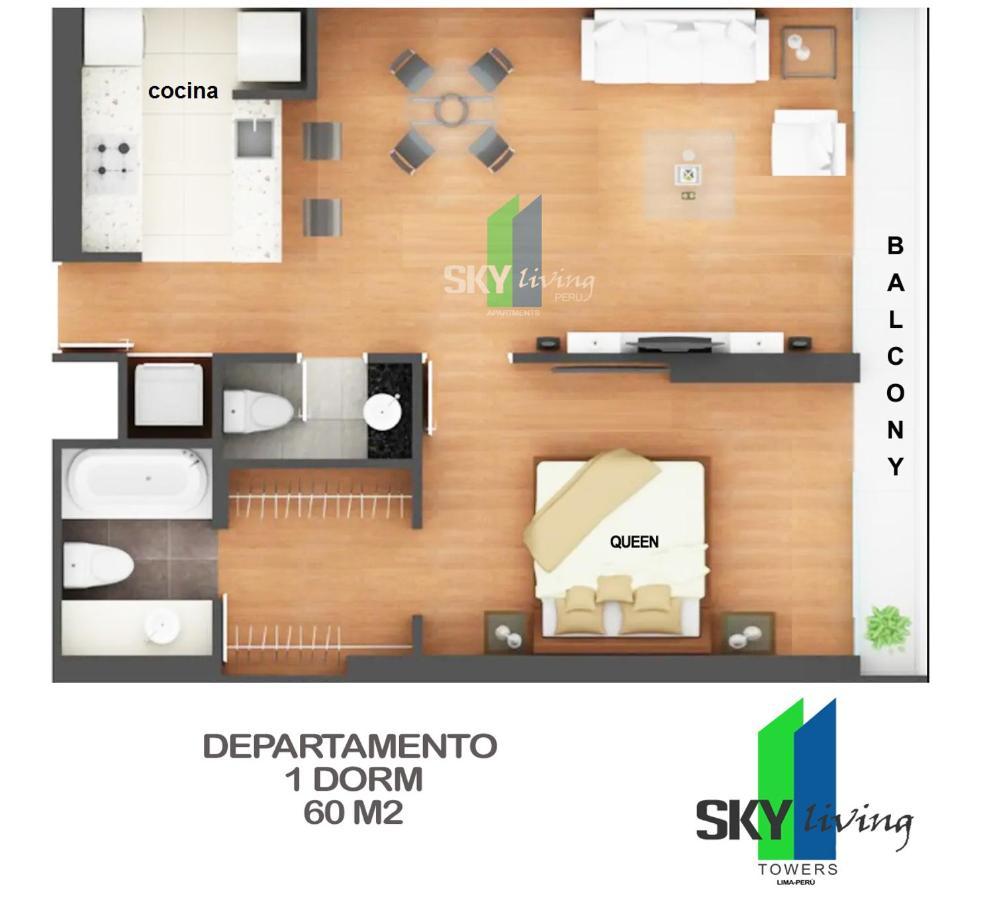 Skyliving Towers Apartments - Peru Lima Dış mekan fotoğraf